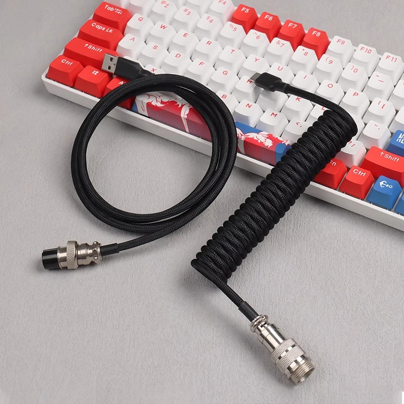Gaming Keyboard Types - 180cm 기계식 키보드 코일 케이블 와이어