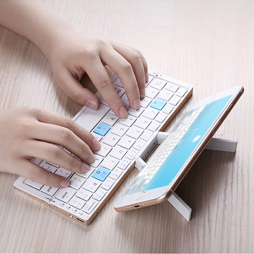 Gaming Keyboard Budget - 삼중 접이식 블루투스 무선 키보드 알루미늄