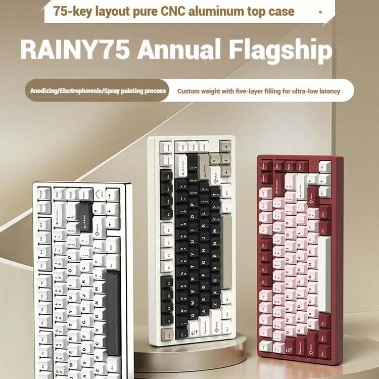 Gaming Keyboard Esports - 무선 블루투스 RAINY75 맞춤형 게이밍 키보드