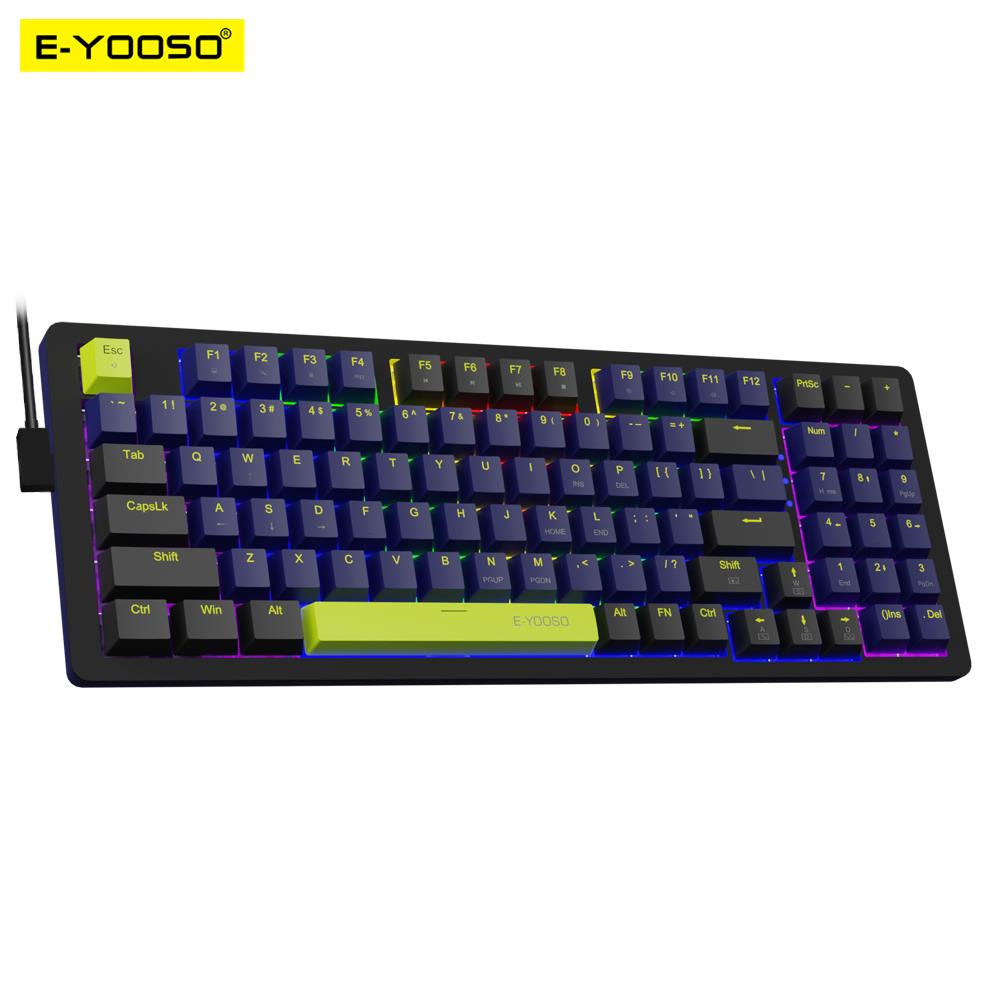 Gaming Keyboard Budget - E-YOOSO USB 기계식 게이밍 키보드, 유선