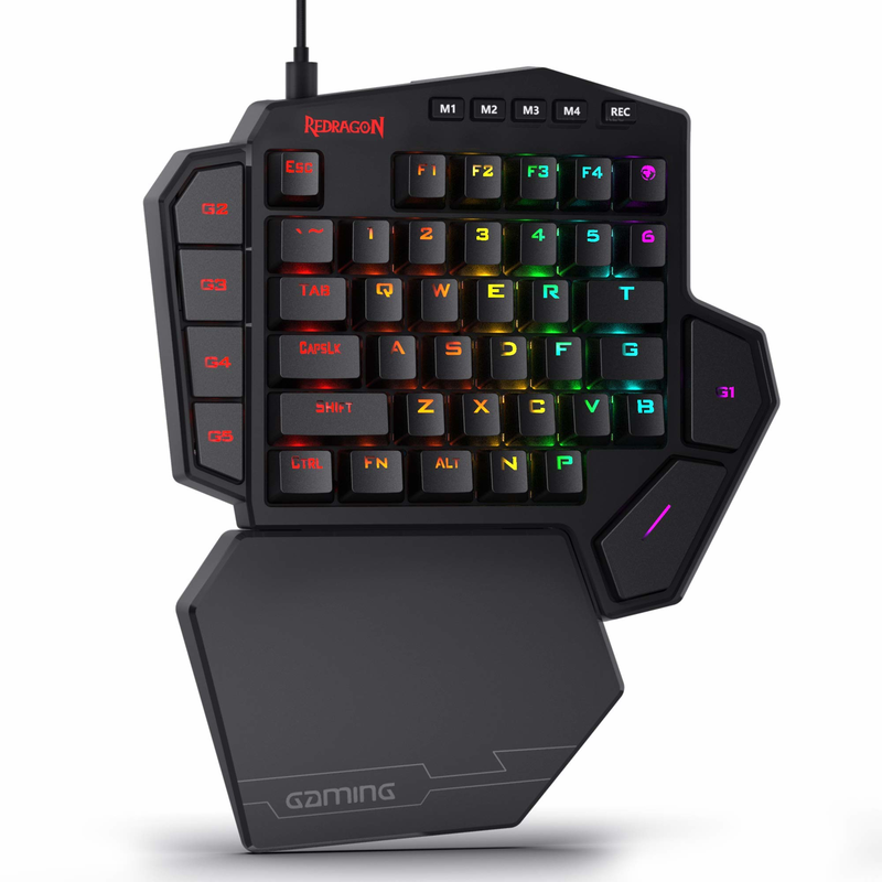 Redragon K585 DITI 한 손으로 RGB 기 - Gaming Keyboard Half 리뷰 및 가격