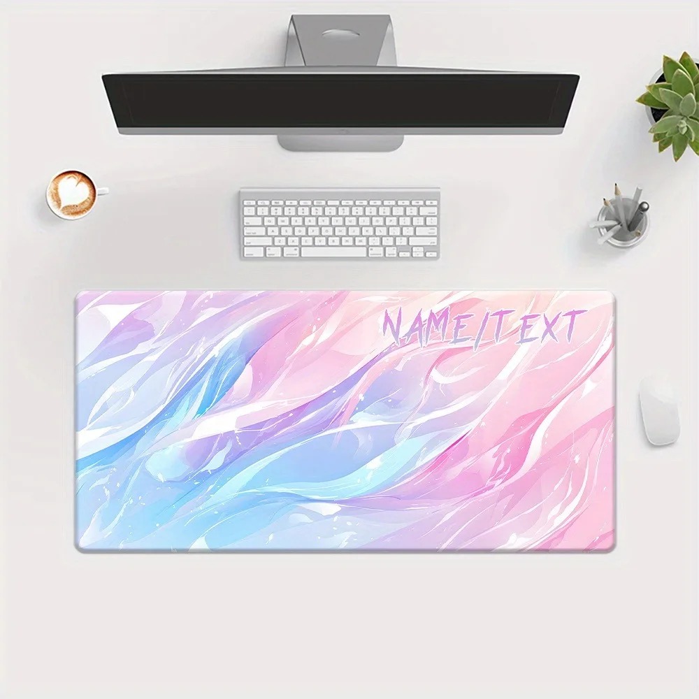 맞춤형 이름 텍스트 XXL 데스크 매트 1개, 물결 무 - Gaming Keyboard Name 리뷰 및 가격
