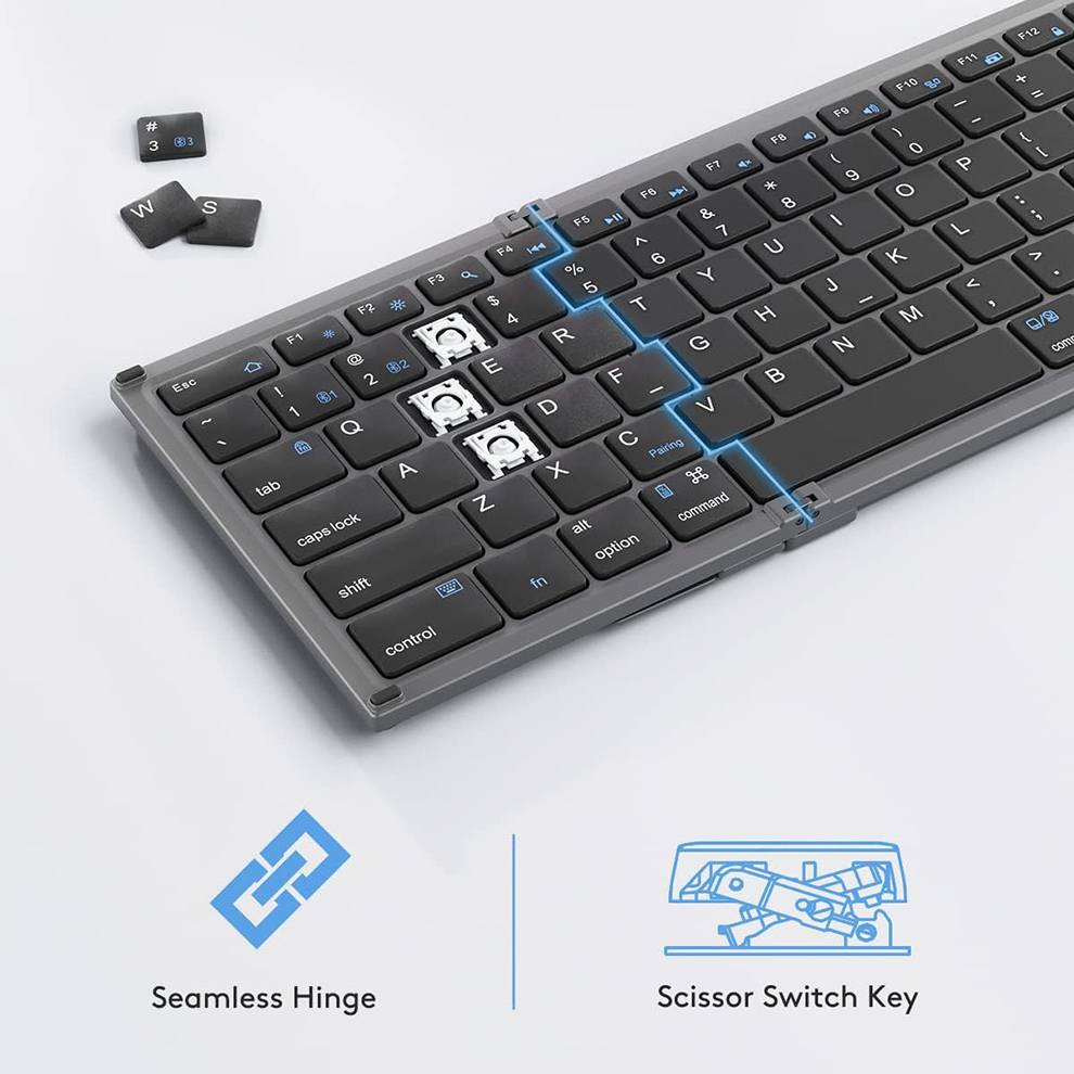 숫자 키패드가 있는 접이식 블루투스 키보드 풀 사이즈  - Gaming Keyboard Budget 리뷰 및 가격