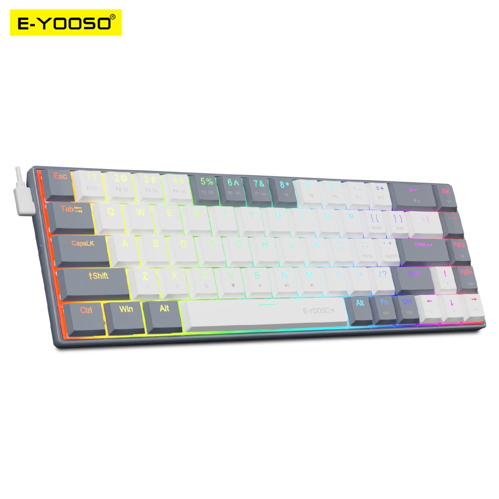 E-YOOSO A68 RGB 미니 슬림 USB 유선 기 - Gaming Keyboard Budget 리뷰 및 가격