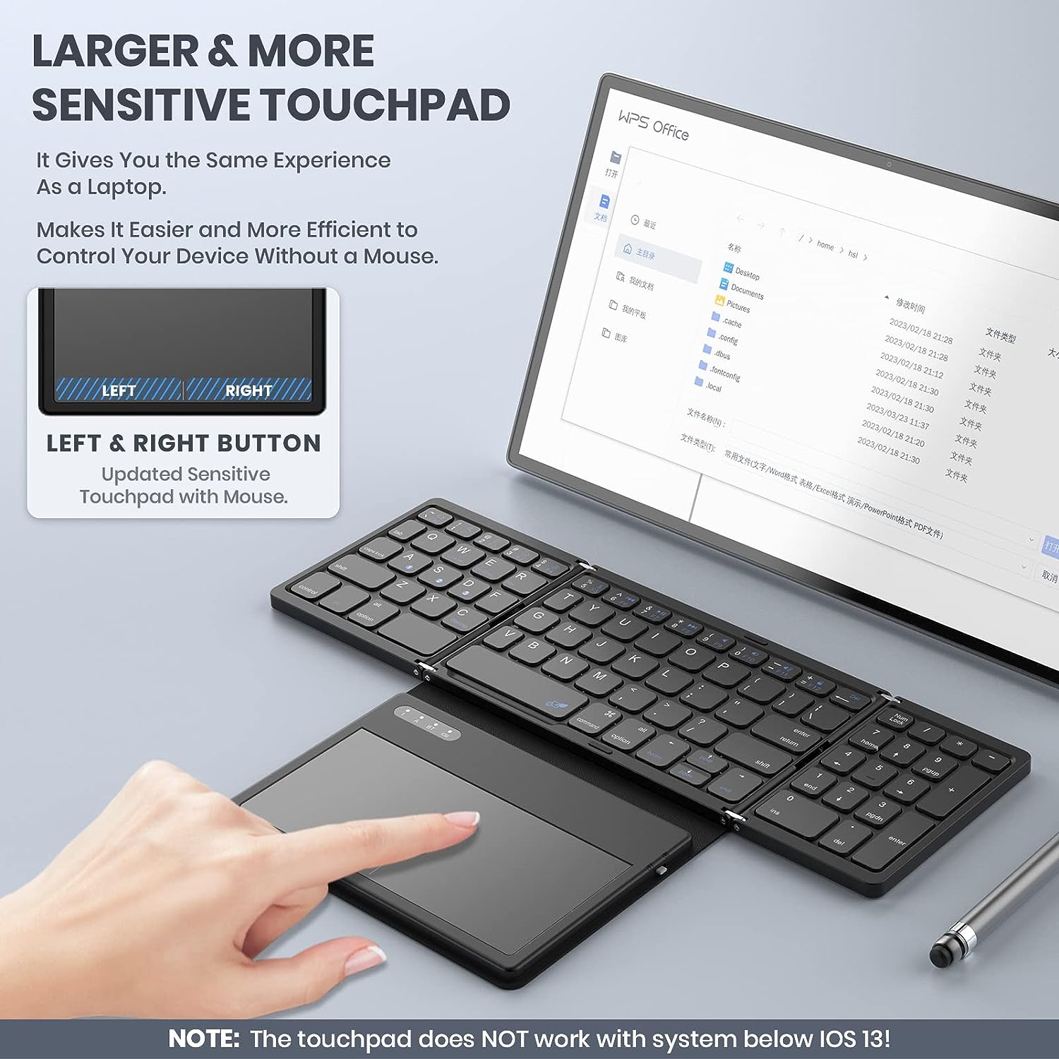 터치패드 접이식 블루투스 키보드가 포함된 미니 휴대용  - Gaming Keyboard Budget 리뷰 및 가격