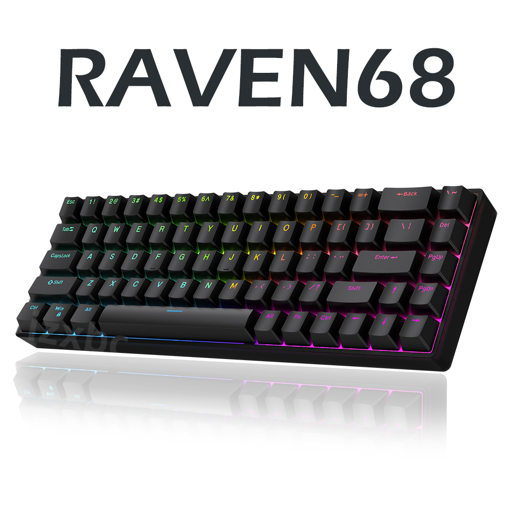 Raven68 교체 가능한 자기 스위치가 있는 유선 기 - Gaming Keyboard Half 리뷰 및 가격