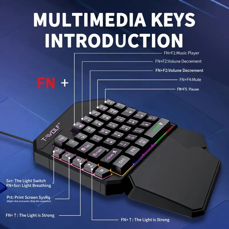 FocusOnPC TF900 2-in-1 모바일 게임  - Gaming Keyboard Half 리뷰 및 가격