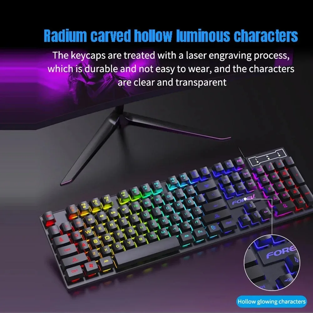 104 키 백라이트 기계식 키보드 유선 게임용 키보드  - Gaming Keyboard Half 리뷰 및 가격