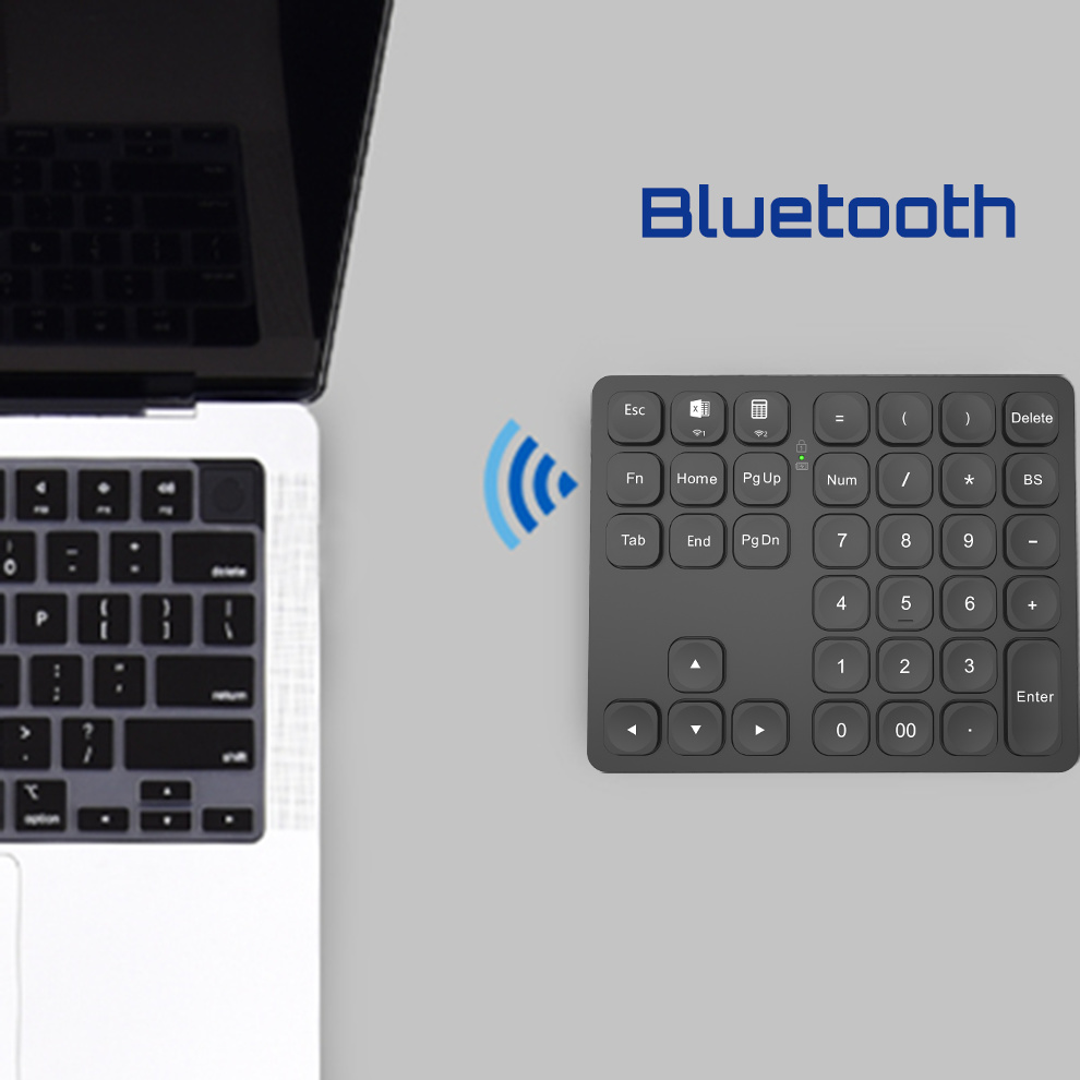 BOW 듀얼 블루투스 숫자 키보드 iPad 노트북 용  - Gaming Keyboard Budget 리뷰 및 가격