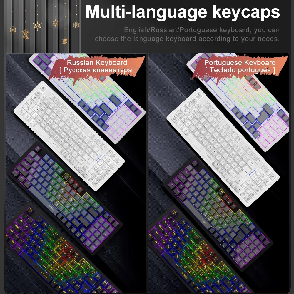 E-YOOSO USB 기계식 게이밍 키보드, 유선 흑백 - Gaming Keyboard Budget 리뷰 및 가격
