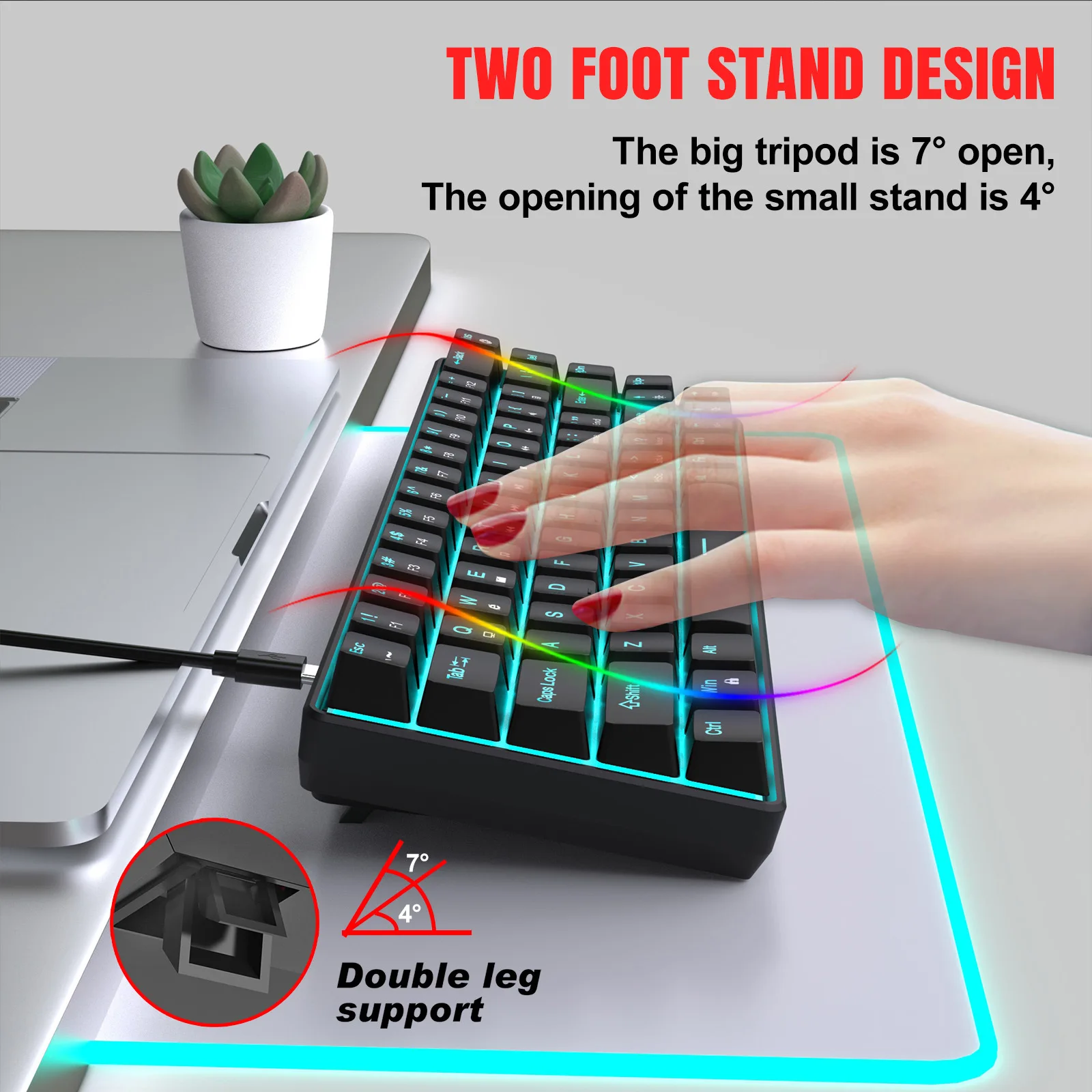 기계식 게이밍 키보드 60% USB 화이트 키보드 게이 - Gaming Keyboard Budget 리뷰 및 가격